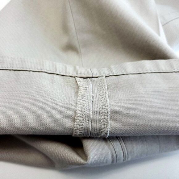 DAMAGED Banana Republic Cotton Denim Cream Tan Jeans 35/32 Mid Rise - Picture 6 of 7